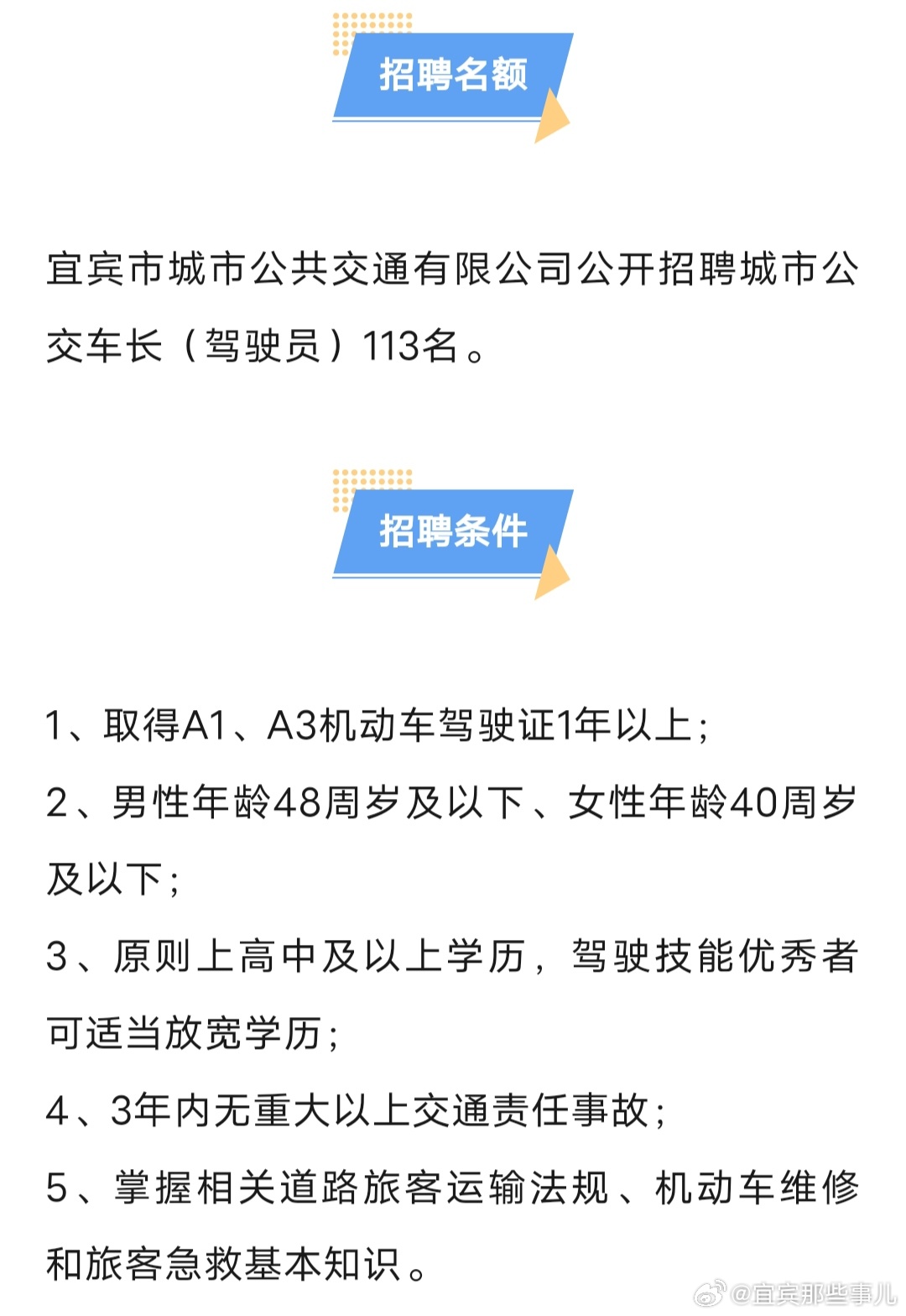 宜宾市交通局最新招聘信息汇总